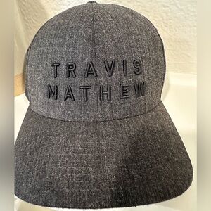 Travis Mathew Charcoal Flexfit Hat